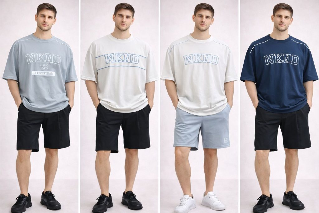 Özel tasarım erkek spor giyim ve tişört üretimi